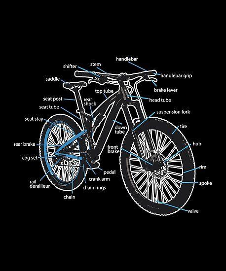 parts  mountain bike diagram biker