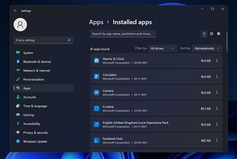 windows  apps features tool       update