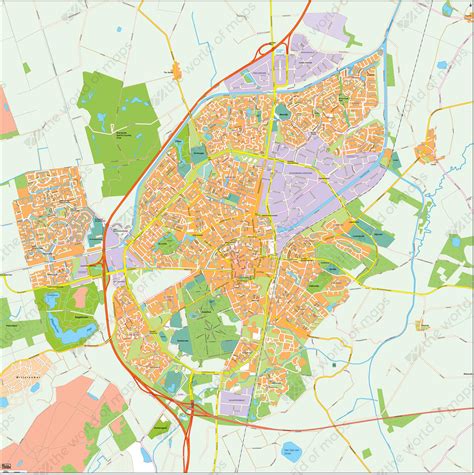 digital city map assen   world  mapscom