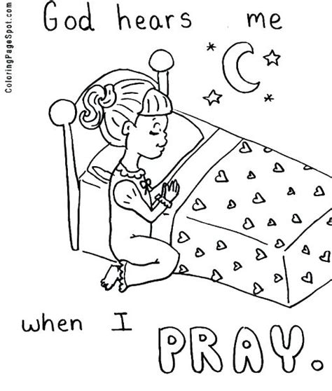 prayer coloring pages  print  getcoloringscom  printable