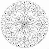 Mandala Ebook Melange Flower Mandalas Howtogetcreative Print Squiggle 300dpi Leaves sketch template