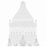 Maze Halicarnassus Mausoleum sketch template