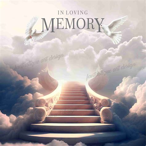 loving memory png memorial background template stairs  etsy
