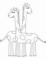 Giraffe Jerapah Mewarnai Hewan Tk Rainbowprintables Aneka Paud Kumpulan Simpatiche sketch template