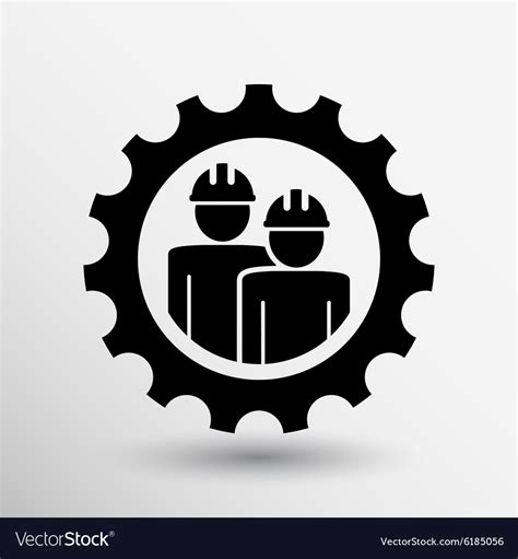 mechanics working icon button logo symbol concept vector image