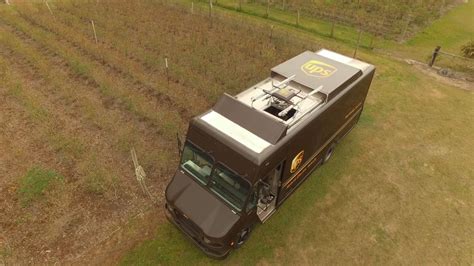 ups launches  autonomous drone   delivery truck pcworld