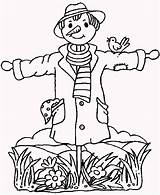 Scarecrow Coloringpagesfortoddlers sketch template