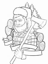 Lumberjack Outline Tattoo Coloring Pages Deviantart Getcolorings Designs Direct Colorings Login Deviant sketch template