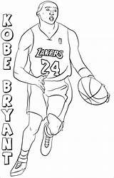 Kobe Nba Bryant Lebron Coloriage Steph Jordan Mandala Coloringfolder sketch template