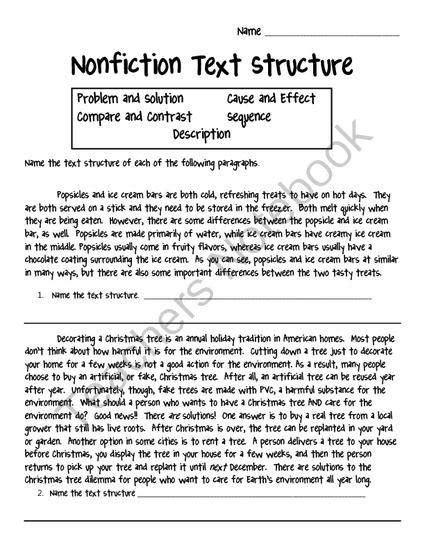 text structure worksheets middle school worksheets master