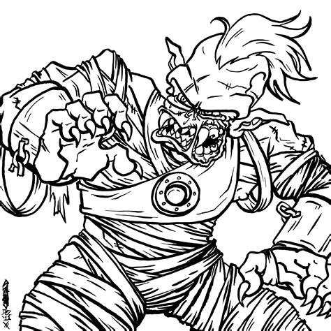 scary zombie coloring page gif rtldess