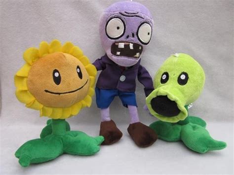 Plants Vs Zombies Plush Toy Lots 3 Peashooter In Stuffed And Plush