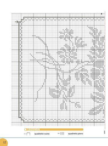 pin  crochet filetcross stitchknitting diagrams