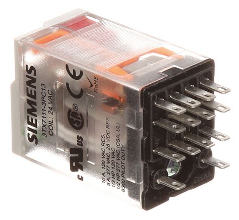 siemens socket mounted   current rating plug  relay jx