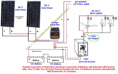 wiring solar panels   volt system