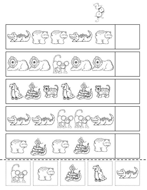 zoo animals worksheets  preschool