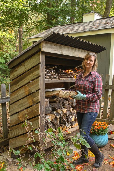 build  wood shed  firewood uniq plan