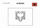 Bandiera Albania Bandiere Europee Simbolo Disegno Stampare Albanese Batman Crescere Dellalbania Lacocinadenova sketch template