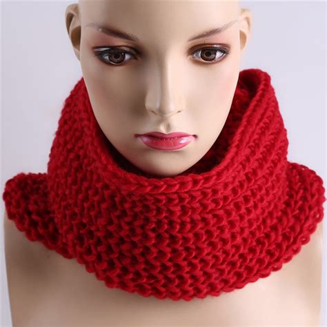 winter women infinity scarf casual warm knitting soft ring scarves