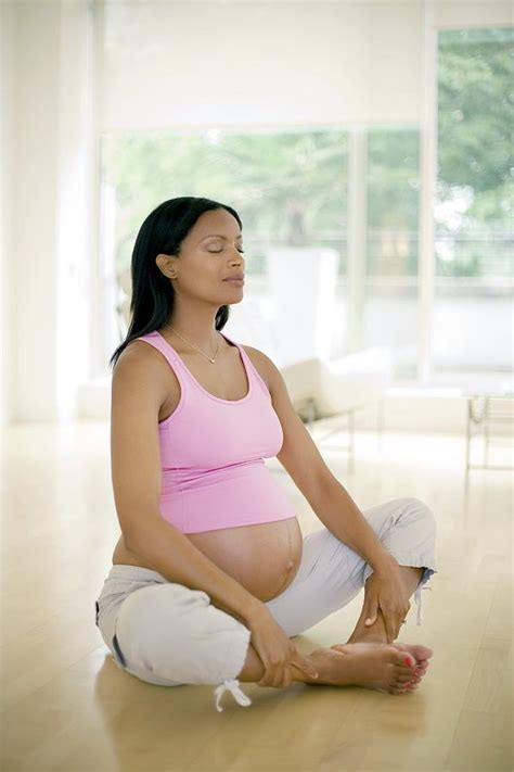 yoga in pregnancy photograph by ian hooton science photo library