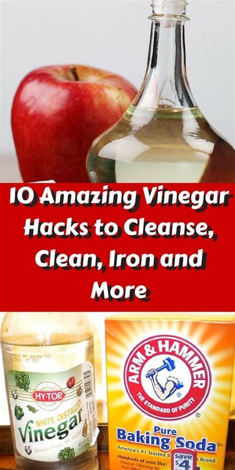 amazing vinegar hacks  cleanse clean iron