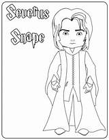 Coloring Snape Weasley Severus sketch template