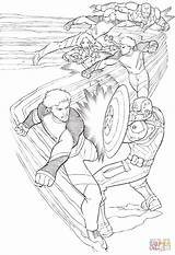 Coloring Quicksilver Pages Avengers sketch template
