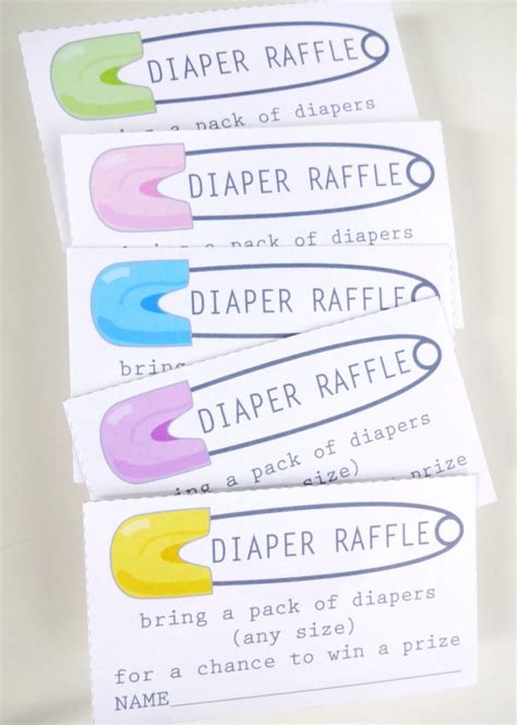 diaper raffle   printables