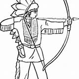 Arqueiro Tiro Alvo Ao índio Tudodesenhos sketch template