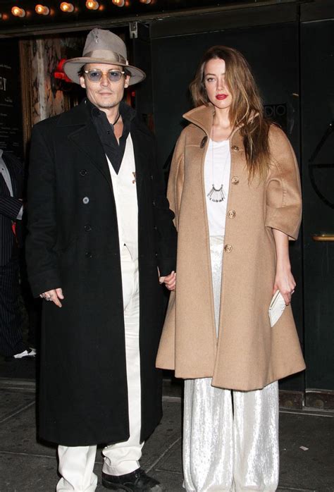 amber heard and johnny depp at the cabaret opening night
