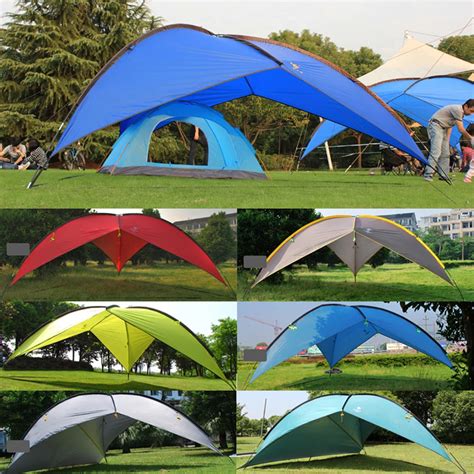uv protection outdoor canopy tent waterproof durable camping tent  retractable outdoor