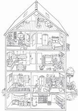 Haus House Coloring Pages Das Touch Choose Board Colouring Thinglink sketch template