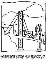 Bridge Golden Coloring Gate Drawing Truss Calf Pages Getdrawings Getcolorings Color sketch template