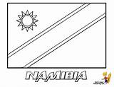 Namibia Coloring Designlooter Yescoloring Printables Flag sketch template