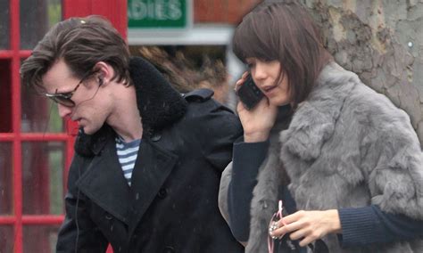 daisy lowe pictured leaving ex matt smith s home days after rumours she