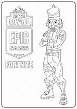 Fortnite Crackshot Coloringoo sketch template