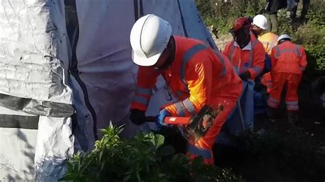 Calais Jungle Fires Rage Across Migrant Camp Bbc News