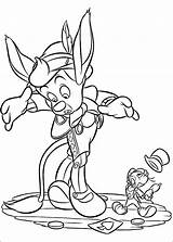 Jiminy Cricket Pages Coloring Color Getcolorings sketch template