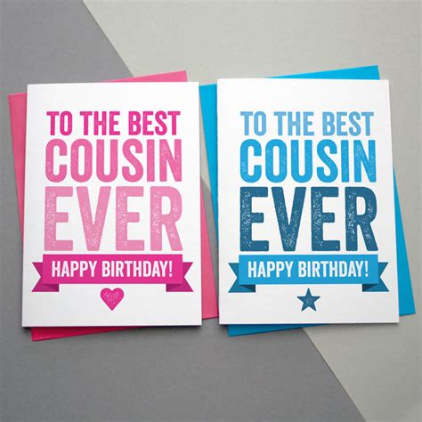 Happy Birthday Cousin By A Is For Alphabet