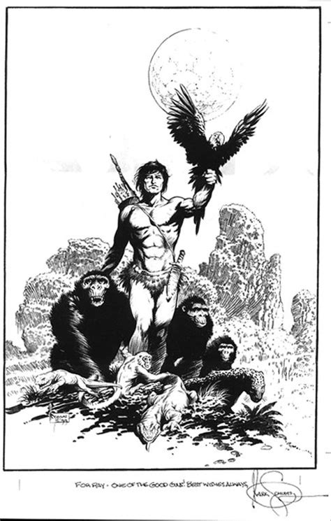 Mark Schultz Tarzan Of The Apes Comic Art Art Ink