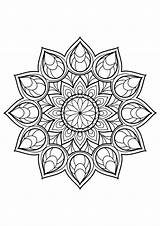 Mandala Coloring Pages Mandalas Adults Kids Colouring Printable Color Books Adult Book Print Simple Flower Justcolor Magnificent Sheets Medium Geeksvgs sketch template