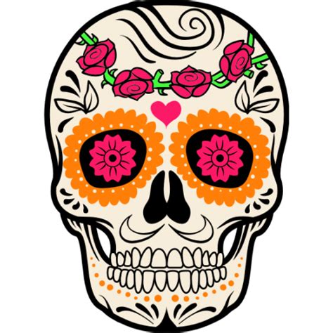 Stickers Et Autocollant Tête De Mort Mexicaine 3