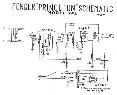 prowess amplifiers fender schematics princeton  schematic
