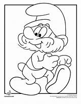 Smurf Pages Coloring Print sketch template
