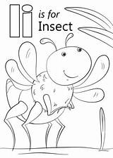 Insect Alphabet Supercoloring sketch template