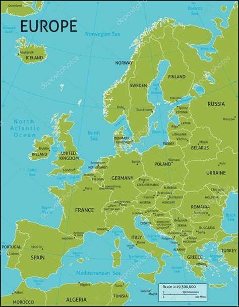 karta oever europa stock vektor  krisdog