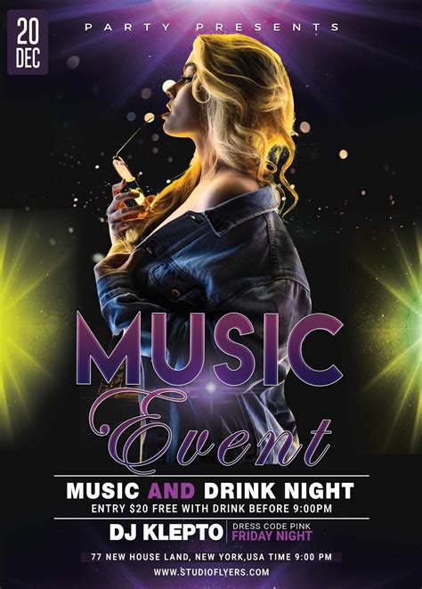 Music Event Free Psd Flyer Template Free Psd Flyer