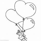 Balloons Valentines Flying Coloring Pages Xcolorings 57k Resolution Info Type  Size Jpeg sketch template