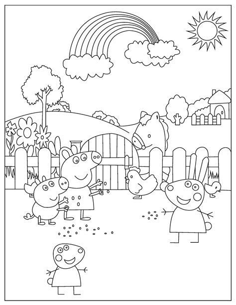 peppa pig coloring pages   printable  verbnow