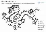 Dragon Chinese Coloring Year Color Number Activities Colouring Pages Numbers Sheet Teaching Twinkl Primary Printable Kids Template Preschool Sketch Children sketch template
